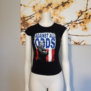 Obama fitted black stretchy t shirt